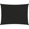 vidaXL Voile d'ombrage 160 g/m² Noir 3x4 m PEHD