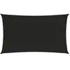 vidaXL Voile d'ombrage 160 g/m² Noir 3x6 m PEHD