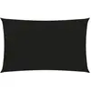 vidaXL Voile d'ombrage 160 g/m² Noir 2x4 m PEHD