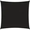 vidaXL Voile d'ombrage 160 g/m² Noir 5x5 m PEHD