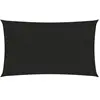 vidaXL Voile d'ombrage 160 g/m² Noir 2x5 m PEHD
