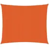 vidaXL Voile d'ombrage 160 g/m² Orange 3x3 m PEHD
