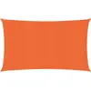 vidaXL Voile d'ombrage 160 g/m² rectangulaire orange 3x6 m PEHD
