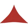 vidaXL Voile d'ombrage 160 g/m² Rouge 4x4x4 m PEHD