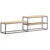 vidaXL Meuble TV 180x30x50 cm Bois de manguier brut