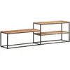 vidaXL Meuble TV 180x30x50 cm Bois d'acacia massif