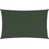 vidaXL Voile d'ombrage 160 g/m² Vert foncé 5x8 m PEHD
