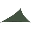 vidaXL Voile d'ombrage 160 g/m² Vert foncé 3x4x5 m PEHD
