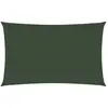 vidaXL Voile d'ombrage 160 g/m² Vert foncé 3x5 m PEHD