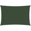 vidaXL Voile d'ombrage 160 g/m² Vert foncé 3,5x4,5 m PEHD