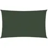 vidaXL Voile d'ombrage 160 g/m² Vert foncé 3,5x5 m PEHD