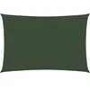 vidaXL Voile d'ombrage 160 g/m² Vert foncé 3x4 m PEHD