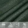 vidaXL Voile d'ombrage 160 g/m² Vert foncé 5x5x5 m PEHD