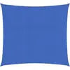 vidaXL Voile d'ombrage 160 g/m² carré bleu 4x4 m PEHD