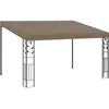vidaXL Belvédère mural 4x3x2,5 m Taupe