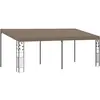 vidaXL Belvédère mural 6x3x2,5 m Taupe