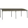 vidaXL Auvent pare-soleil de jardin 6x3x2,55 m Taupe