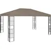 Belvédère 4x3 m Taupe vidaXL