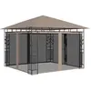 vidaXL Belvédère avec moustiquaire 3x3x2,73 m Taupe 180 g/m²