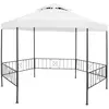 vidaXL Belvédère de jardin 323x275x265 cm Blanc 180 g/m²