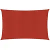 vidaXL Voile d'ombrage 160 g/m² Rouge 5x6 m PEHD
