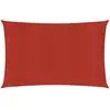 vidaXL Voile d'ombrage 160 g/m² Rouge 3,5x5 m PEHD
