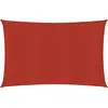 vidaXL Voile d'ombrage 160 g/m² Rouge 2,5x5 m PEHD