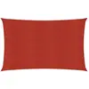 vidaXL Voile d'ombrage 160 g/m² Rouge 3x4 m PEHD