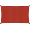 vidaXL Voile d'ombrage 160 g/m² Rouge 3x6 m PEHD