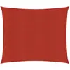 vidaXL Voile d'ombrage 160 g/m² Rouge 2x2 m PEHD