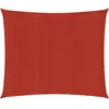 vidaXL Voile d'ombrage 160 g/m² Rouge 3x3 m PEHD