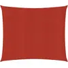 vidaXL Voile d'ombrage 160 g/m² Rouge 4x4 m PEHD