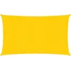 vidaXL Voile d'ombrage 160 g/m² Jaune 3x6 m PEHD