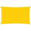 vidaXL Voile d'ombrage 160 g/m² rectangulaire jaune 4x7 m PEHD