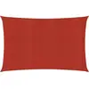 vidaXL Voile d'ombrage 160 g/m² Rouge 2x3,5 m PEHD