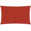 vidaXL Voile d'ombrage 160 g/m² Rouge 2x4 m PEHD