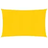 vidaXL Voile d'ombrage 160 g/m² rectangulaire jaune 6x8 m PEHD