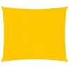 vidaXL Voile d'ombrage 160 g/m² carré jaune 4x4 m PEHD