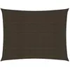 vidaXL Voile d'ombrage 160 g/m² Marron 6x7 m PEHD