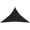 vidaXL Voile d'ombrage 160 g/m² Noir 5x5x6 m PEHD