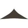 vidaXL Voile d'ombrage 160 g/m² Marron 4x4x4 m PEHD
