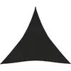 vidaXL Voile d'ombrage 160 g/m² Noir 3,6x3,6x3,6 m PEHD