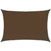 vidaXL Voile d'ombrage 160 g/m² Marron 5x6 m PEHD