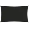 vidaXL Voile d'ombrage 160 g/m² Noir 4x7 m PEHD