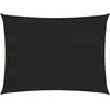vidaXL Voile d'ombrage 160 g/m² Noir 5x6 m PEHD
