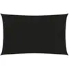 vidaXL Voile d'ombrage 160 g/m² Noir 5x7 m PEHD