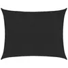 vidaXL Voile d'ombrage 160 g/m² rectangulaire noir 6x8 m PEHD