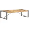 vidaXL Table basse 140x70x40 cm Bois de manguier brut