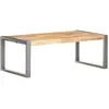 vidaXL Table basse 110x60x40 cm Bois de manguier brut