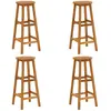 vidaXL Tabourets de bar lot de 4 bois d'acacia solide